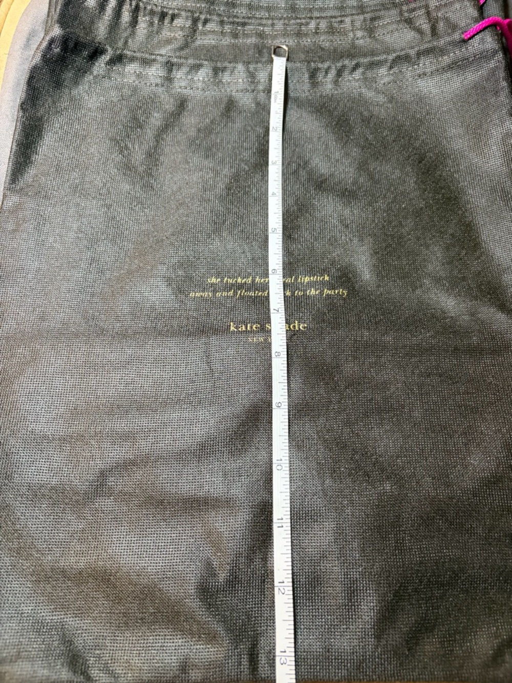 Kate Spade bundle of 5 Black Dust Bag with Pink Drawstrings and Gold Logo - Picture 2 of 3
